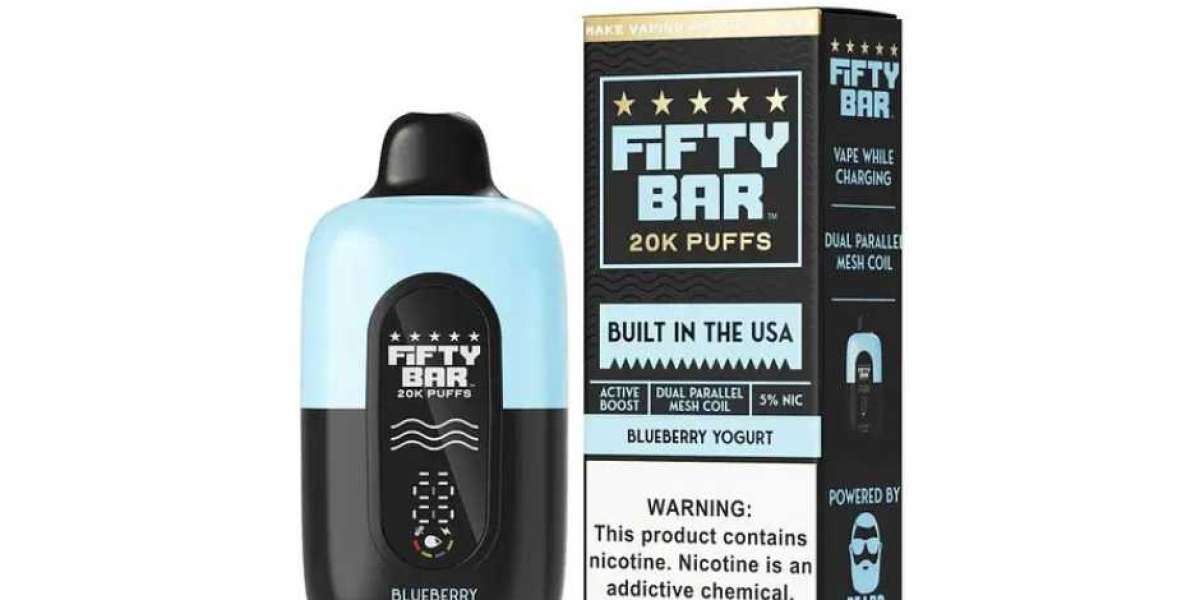 Blueberry Yoghurt Fifty Bar Review: Flavor Accuracy and Puff Experience