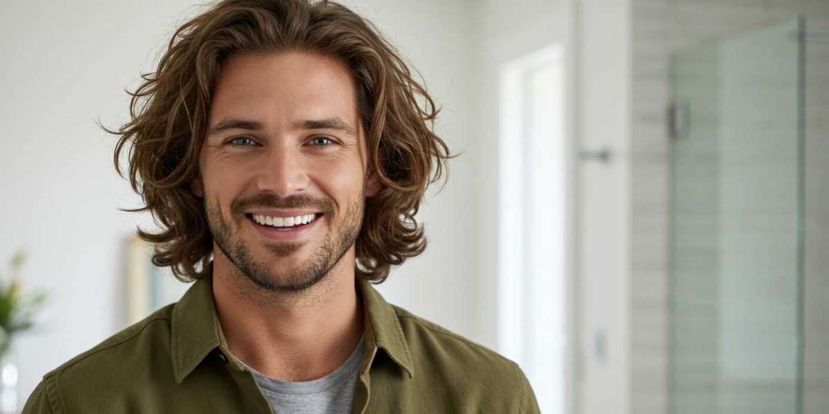 How do men manage frizz with long hair?